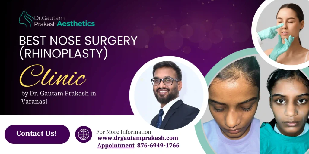 Best Nose Surgery Doctor in Varanasi – Expert Rhinoplasty by Dr. Gautam Prakash
